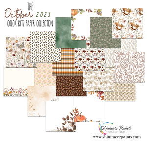 Color Kitz - The October Paint + Paper Bundle Collection