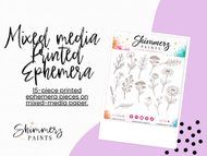 Mixed Media Printed Botanical Ephemera