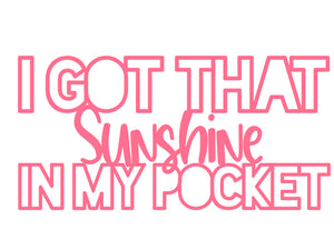 Cut Filez - Sunshine in My Pocket