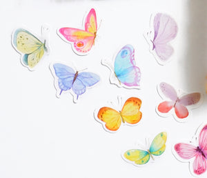 Embellishmentz - Watercolor Butterfly Ephemera Stickers