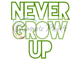 Cut Filez - Never Grow Up