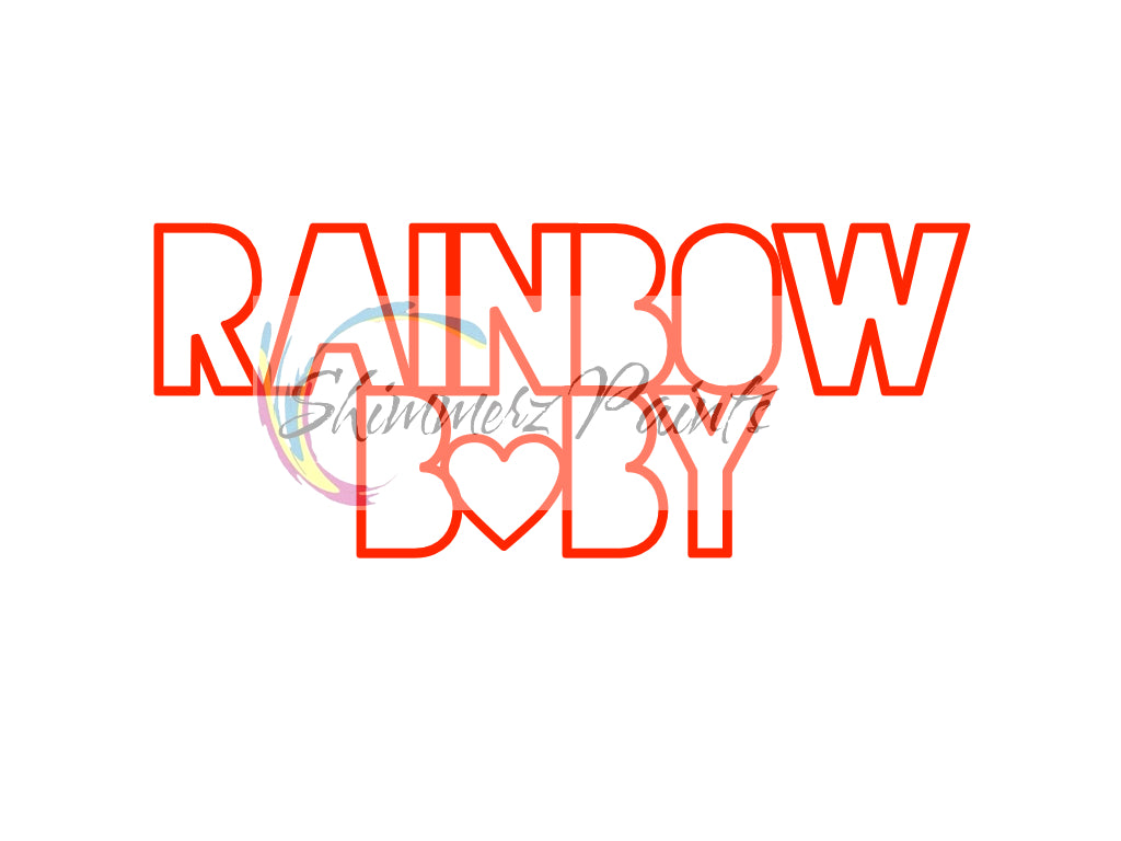 Cut Filez - Rainbow Baby
